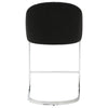 Cider Counter Stool in Black Sacy Fabric