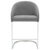 Cider Counter Stool in Gray Agni Fabric