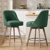 Clinton bar stool with backrest, Green Fabric, 26"