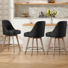 Clinton Counter Stool in Black Hron Leather