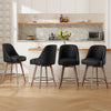 Clinton Counter Stool in Black Hron Leather