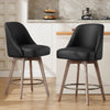Clinton Counter Stool in Black Hron Leather