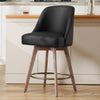 Clinton Counter Stool in Black Hron Leather