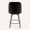 Clinton Counter Stool in Black Hron Leather