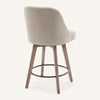 Clinton Counter Stool in Brown Bena Fabric