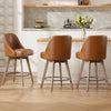 Clinton Counter Stool in Brown Mara Leather