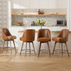 Clinton Counter Stool in Brown Mara Leather