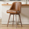 Clinton Counter Stool in Brown Mara Leather