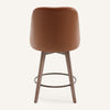 Clinton Counter Stool in Brown Mara Leather