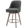 Clinton Counter Stool in Gray Bena Fabric