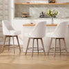 Clinton Counter Stool in White Bena Fabric