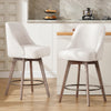 Clinton Counter Stool in White Bena Fabric