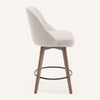 Clinton Counter Stool in White Bena Fabric