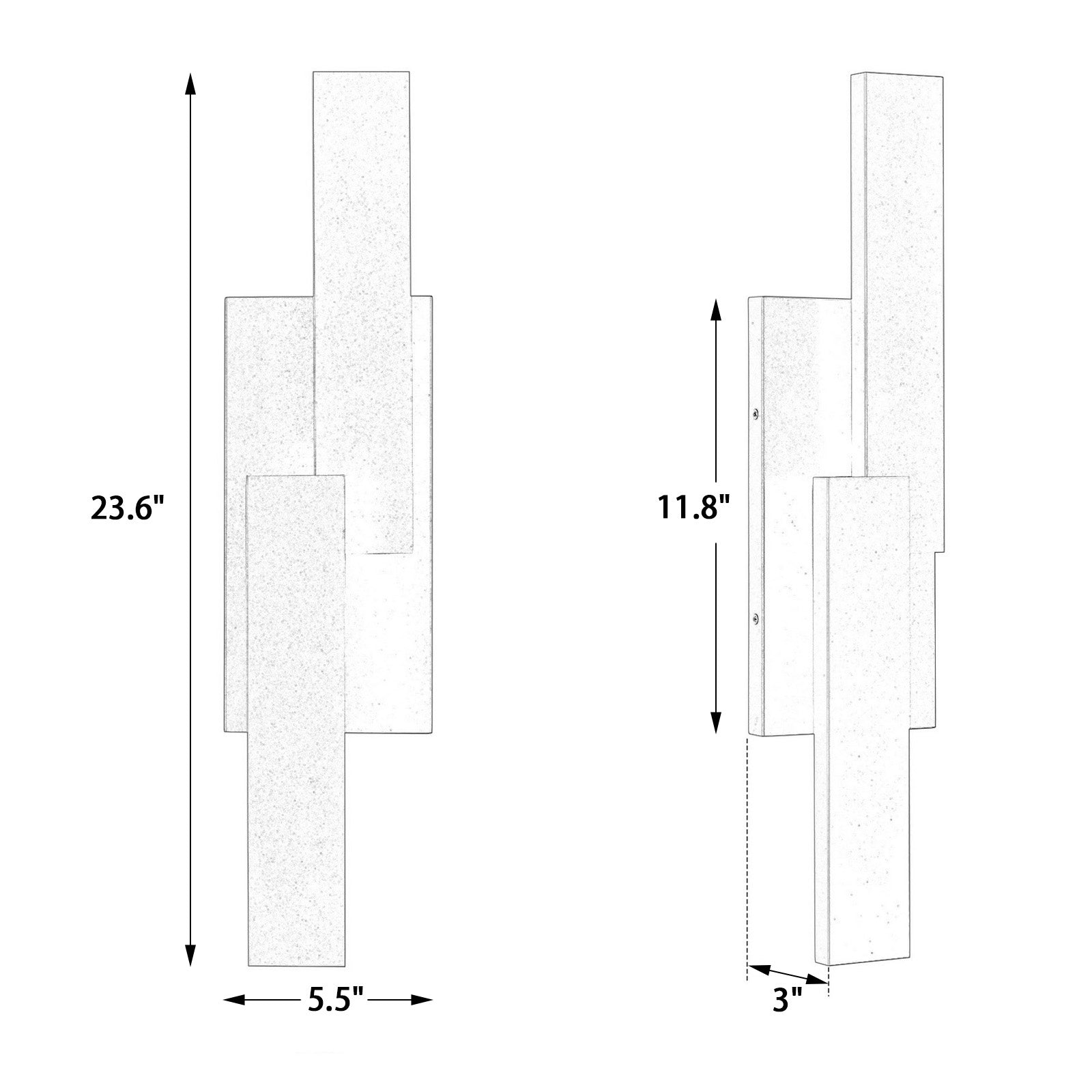 Completer outdoor wall light dimensions