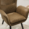 Cortis armchair, Dark brown, 17 3/4"