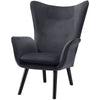 Cortis armchair, Dark gray, 17 3/4"