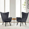 Cortis armchair, Dark gray, 17 3/4"