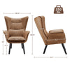 Cortis armchair, Light brown, 17 3/4"