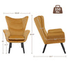 Cortis armchair, Orange, 17 3/4"