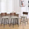 Corvina Bar Stool in Moonlight Sarma Leather, Bar Height