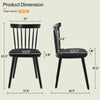 Dark lager dining chair, Black-Black cushion, 18 1/8"