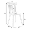 Dark Lager dining chair dimensions