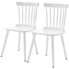 Dark lager dining chair, White-No cushion, 18 1/8"