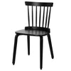 Dark Lager II Dining Chair in Black Frame