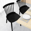 Dark Lager II Dining Chair in Black Frame