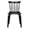 Dark Lager II Dining Chair in Black Frame
