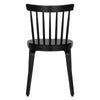 Dark Lager II Dining Chair in Black Frame