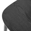 Dark Lager II Dining Chair in Black Frame