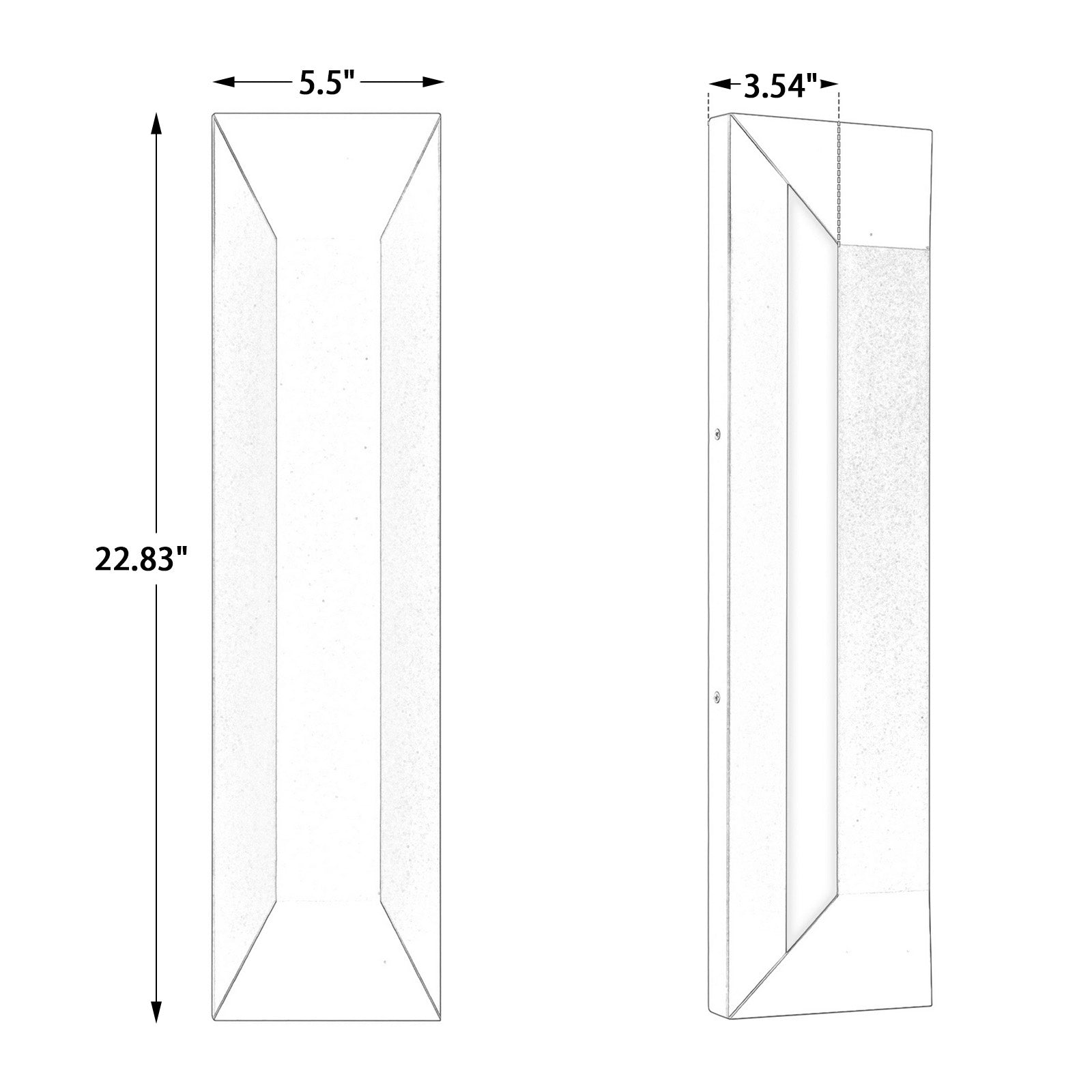 Divona outdoor wall light large dimensions
