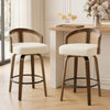 Domina II Counter Stool in Cream Hron Leather