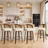 Domina II Counter Stool in Cream Hron Leather