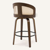 Domina II Counter Stool in Cream Hron Leather
