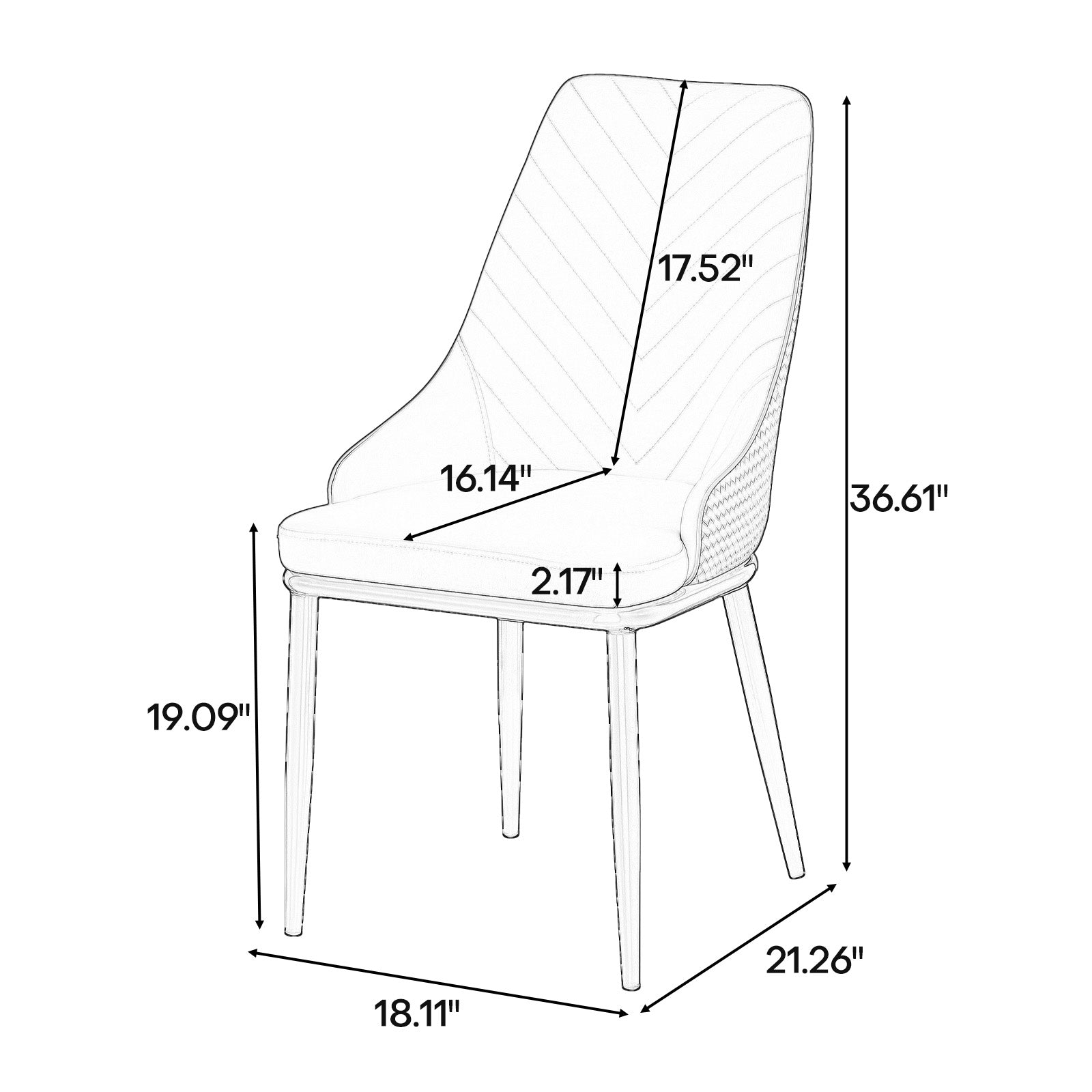 Doppelbock dining chair dimensions