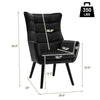 Dorio armchair, Black, 18 1/2"