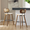 Dorsa bar stool, Cream Hron Leather