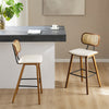 Dorsa bar stool, Cream Hron Leather