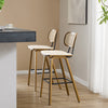 Dorsa bar stool, Cream Hron Leather