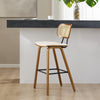 Dorsa bar stool, Cream Hron Leather