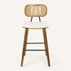 Dorsa bar stool, Cream Hron Leather