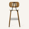 Dorsa bar stool, Cream Hron Leather