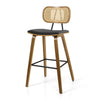 Dorsa bar stool, Black Hron Leather