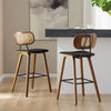Dorsa bar stool, Black Hron Leather