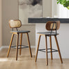 Dorsa bar stool, Gray Hron Leather