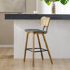 Dorsa bar stool, Gray Hron Leather