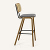 Dorsa bar stool, Gray Hron Leather
