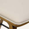 Dorsa bar stool, Ivory Hron Leather